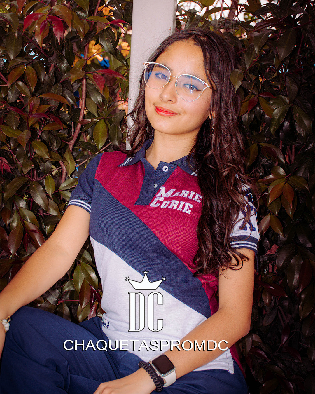 CAMISETA POLO TRICOLOR CON CORTES DIAGONALES, VT/AZUL/BLANCO