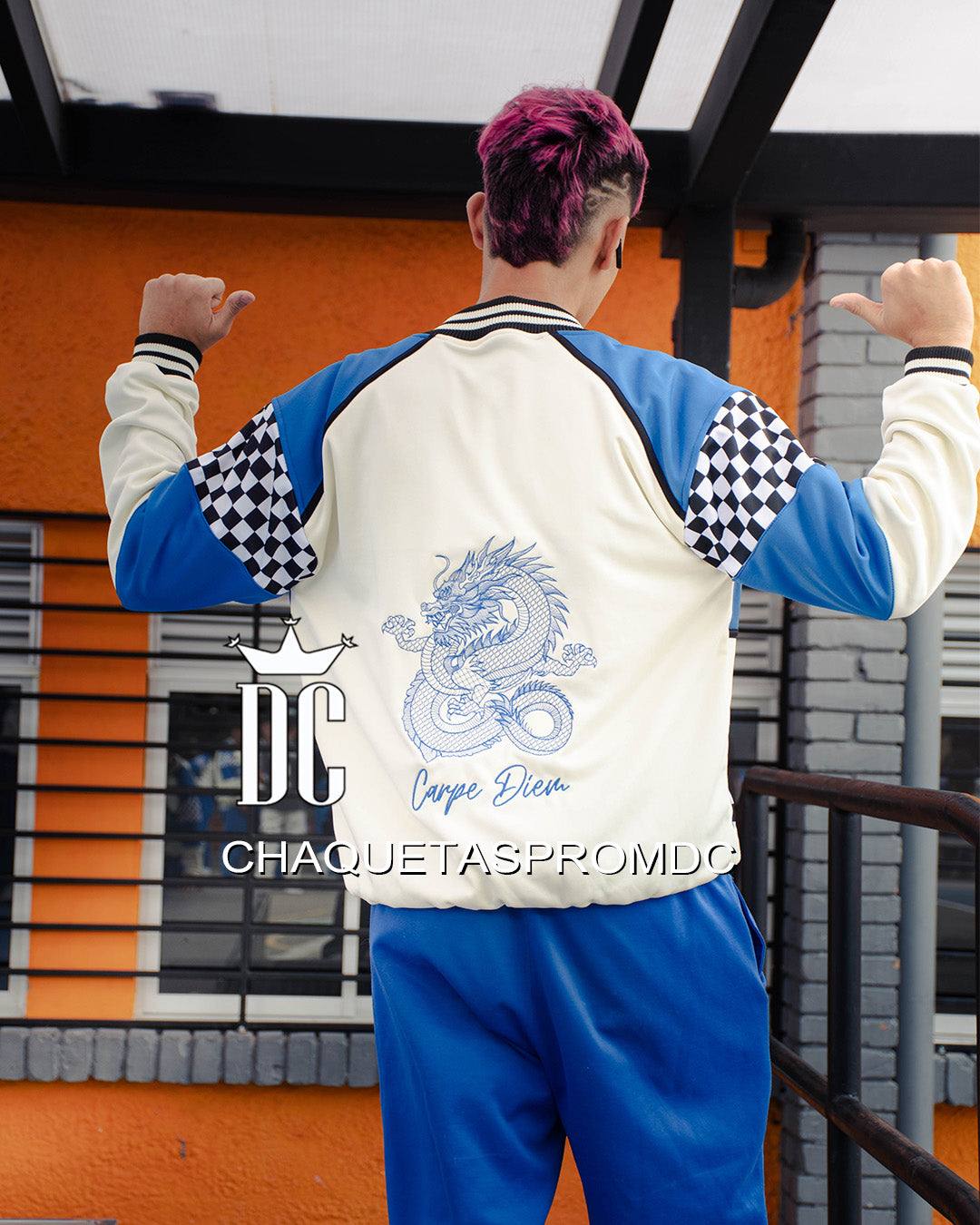 F1 CUELLO Y CREMALLERA BEIGE/AZUL REY
