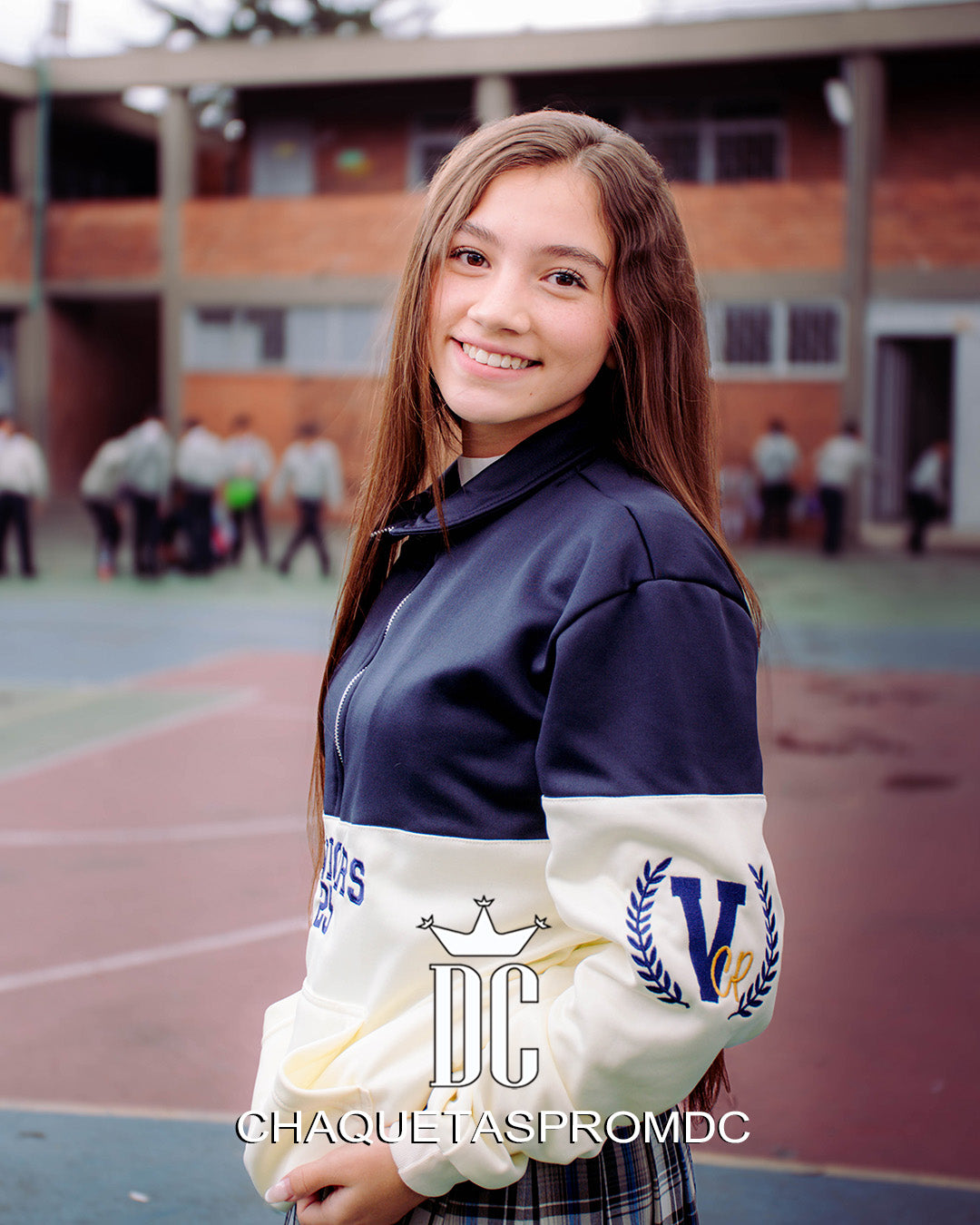 HOODIE DE CUELLO BICOLOR HORIZONTAL, AZUL/BEIGE
