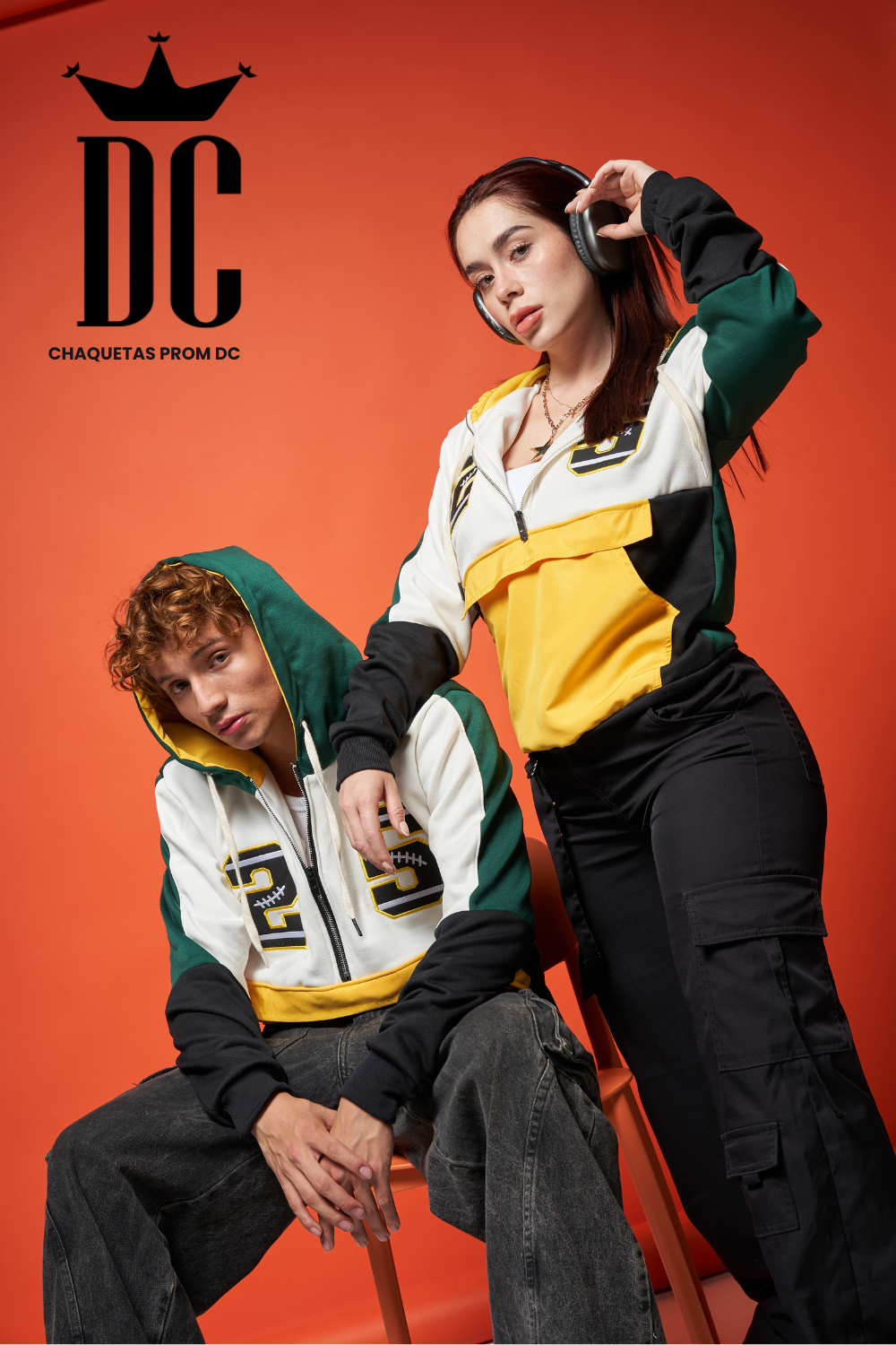 HOODIE DC CAMPUS - Yellow Rush