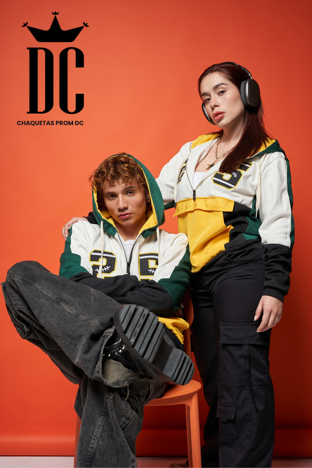 HOODIE DC CAMPUS - Yellow Rush