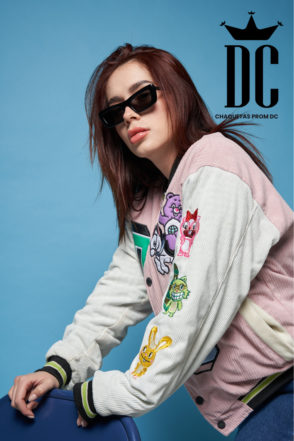 DC Candy Chaos – Pink Varsity – ChaquetasPromDC