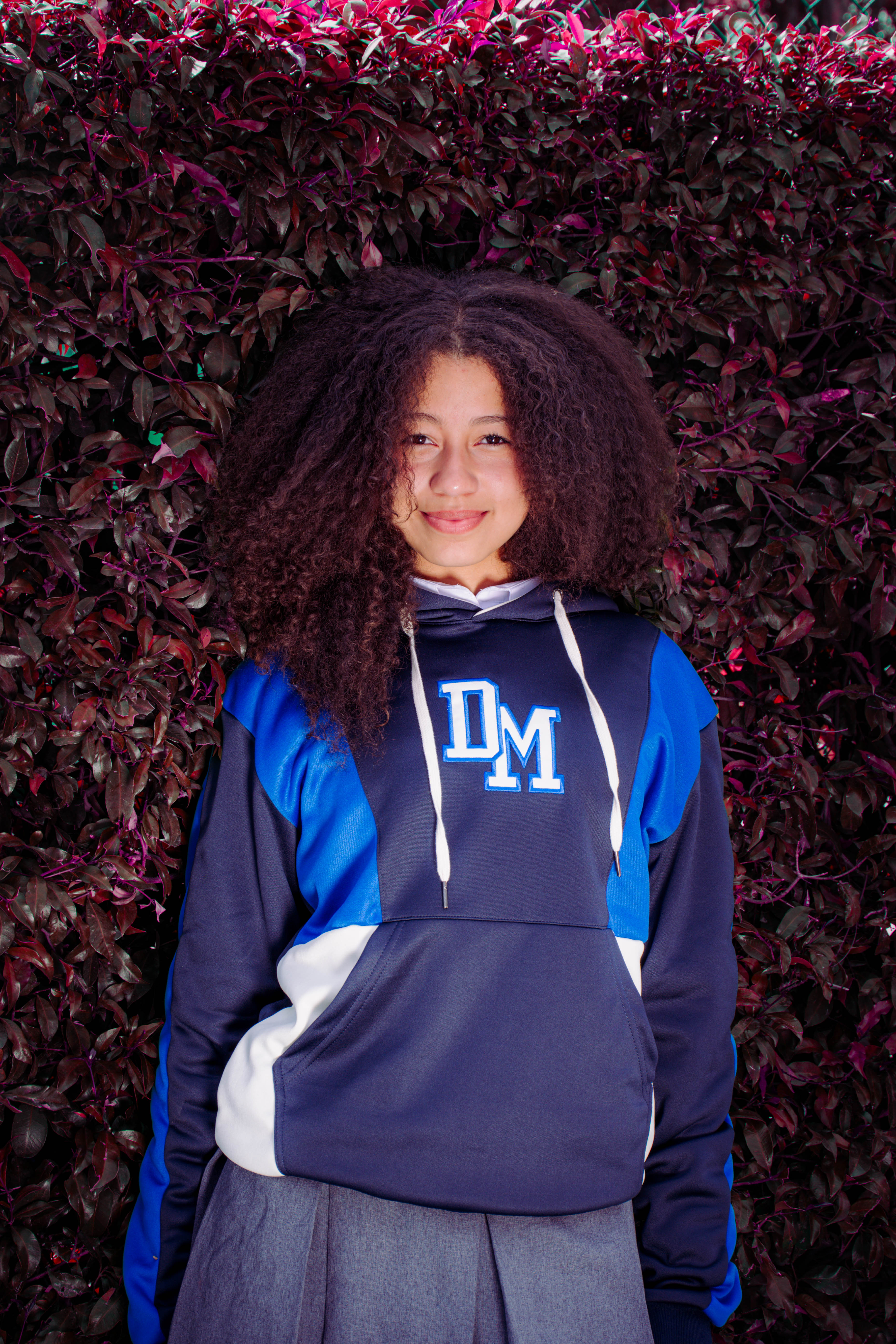 HOODIE DE CORTES LATERALES, AZUL