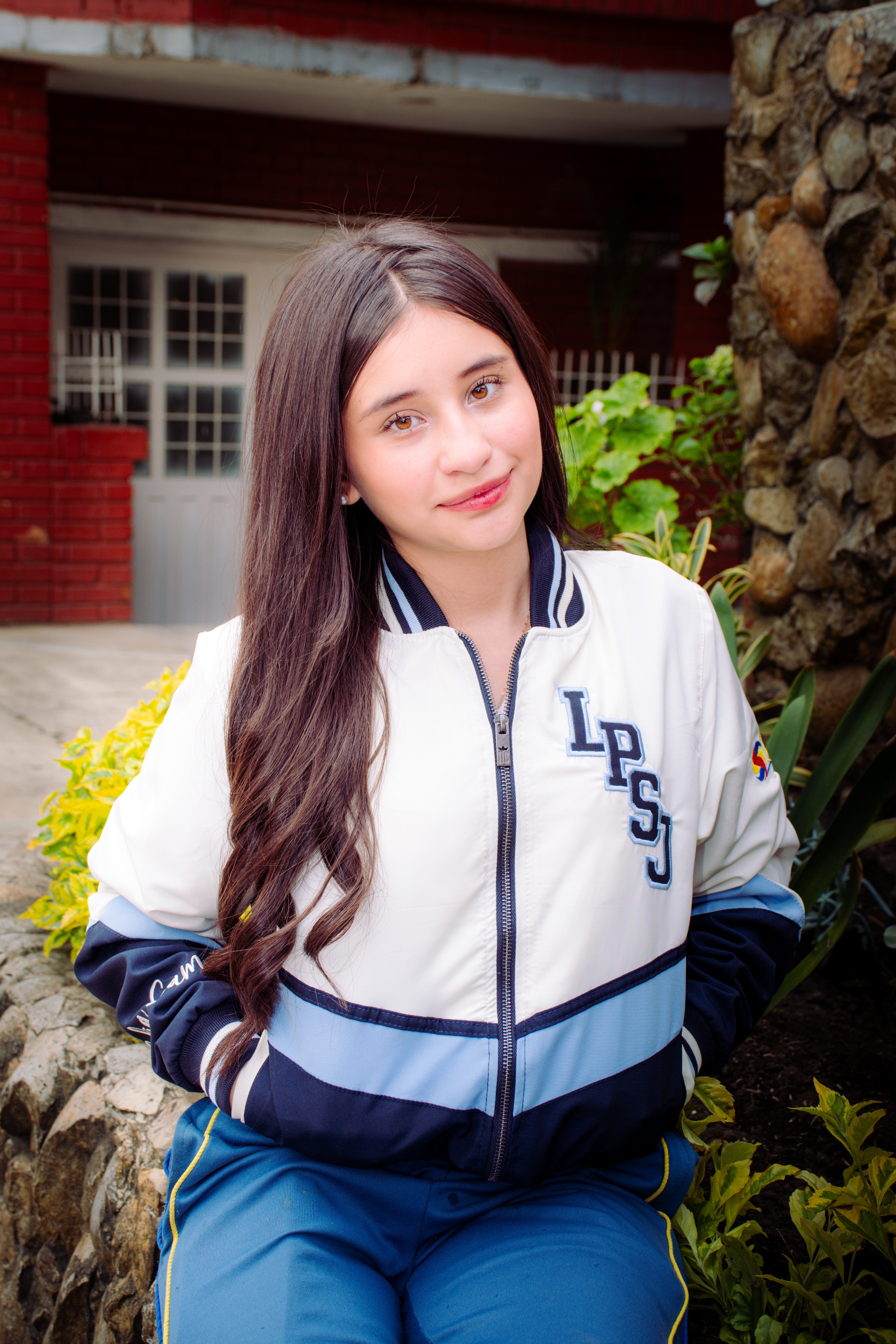 CHAQUETA IMPERMEABLE 3 CORTES BEIGE Y AZUL